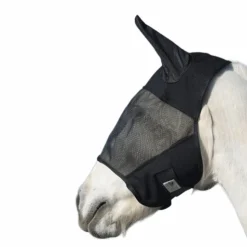 Sale Absorbine - Masque anti-mouches avec oreilles Ultrashield Flymask Noir