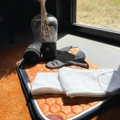 Animo Italia - Pantalon d'équitation femme Noley / orange Blanc Best