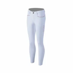 Animo Italia - Pantalon d'équitation enfant unisexe / orange Blanc Discount