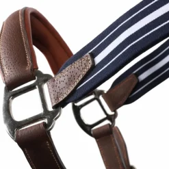 Antarès Sellier - Licol en cuir Stressless grainé havane / marine Outlet