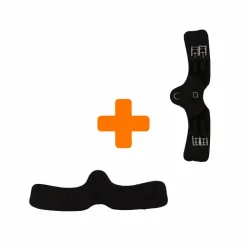 Antarès Sellier - Sangle Signature anatomique courte noir et doublure