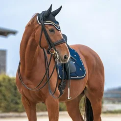 Back On Track - Bonnet pour cheval Night / bleu noble Noir New