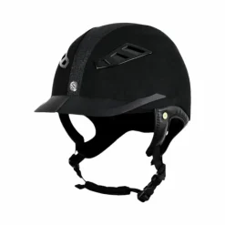 Discount Back On Track - Casque d'équitation EQ3 Lynx Microfibre Sand Noir
