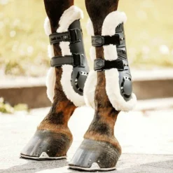 Outlet Back On Track - Guêtres ouvertes mouton synthétique Airflow x2 Noir