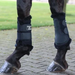 Back On Track - Guêtres souples 3D mesh avec fourrure x2 Noir Online