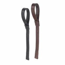 Clearance Bates - Étrivières cuir/synthétique marron