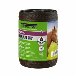 Clearance Beaumont - Ruban Paddock 20 mm/200 m Marron