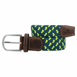 Best Billybelt - Ceinture tressée Split / jaune Bleu