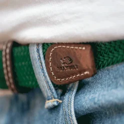 Sale Billybelt - Ceinture tressée élastique Vert impérial