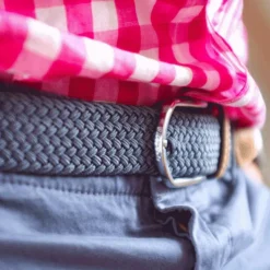 Clearance Billybelt - Ceinture tressée élastique Gris flanelle