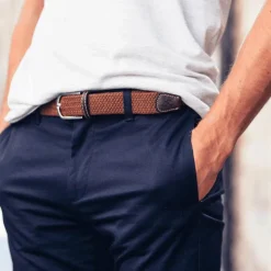 Sale Billybelt - Ceinture tressée élastique Marron camel