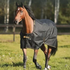 New Bucas - Couverture d'extérieur Irish Turnout 300 / gold 300g Noir