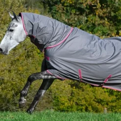 Clearance Bucas - Couverture d'extérieur Freedom Turnout Full Neck 150 smoke grey 150g Gris
