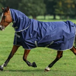 Outlet Bucas - Couverture d'extérieur Freedom Turnout Full Neck 150 150g Marine