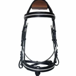 Discount Canter - Bridon muserolle croisée Mylord / argent Noir