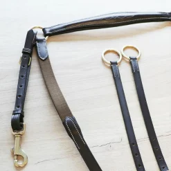 New Canter - Collier de chasse surpiqué Marron