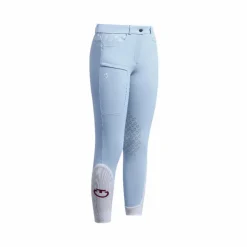 Cavalleria Toscana - Pantalon d'équitation fille Embroidery sky blue Bleu Hot