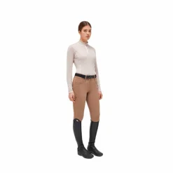 Online Cavalleria Toscana - Polo d'entraînement femme manches longues Beige
