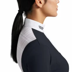 Cavalleria Toscana - Polo de concours manches longues femme CT Jersey Marine Sale
