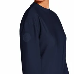 Hot Cavalleria Toscana - Pull manches longues femme CT Diagonal Weave Marine