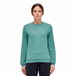Clearance Cavalleria Toscana - Sweatshirt piqué coton femme emeraude Bleu