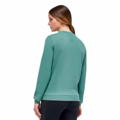 Clearance Cavalleria Toscana - Sweatshirt piqué coton femme emeraude Bleu