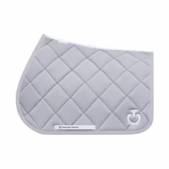 Discount Cavalleria Toscana - Tapis de selle Diamond Quilted Jersey light grey Gris