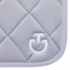 Discount Cavalleria Toscana - Tapis de selle Diamond Quilted Jersey light grey Gris