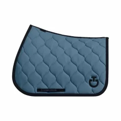 Sale Cavalleria Toscana - Tapis de selle New Circular Quilted Jersey peacook green Bleu