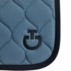 Sale Cavalleria Toscana - Tapis de selle New Circular Quilted Jersey peacook green Bleu