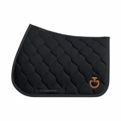 Cavalleria Toscana - Tapis de selle New Circular Quilted Jersey / cuivre Noir Hot