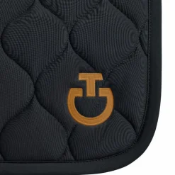 Cavalleria Toscana - Tapis de selle New Circular Quilted Jersey / cuivre Noir Hot