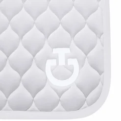 Cavalleria Toscana - Tapis de selle Circular Quilted light grey Gris Discount
