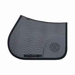 Discount Cavalleria Toscana - Tapis de selle Double Orbit Wave Quilted anthracite Gris