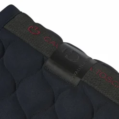 Cavalleria Toscana - Tapis de selle Circular Quilted Dark Blue Marine Discount