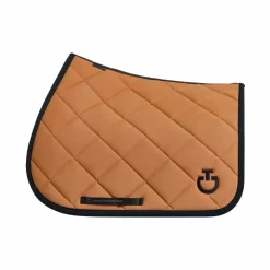 Discount Cavalleria Toscana - Tapis de selle Diamond Quilted Jersey caramel Marron