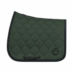 Cavalleria Toscana - Tapis de selle New Circular Quilted Jersey jungle green Vert Best