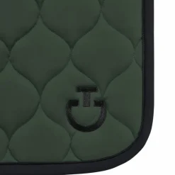 Cavalleria Toscana - Tapis de selle New Circular Quilted Jersey jungle green Vert Best