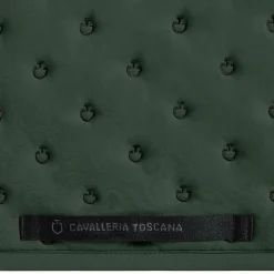 Cavalleria Toscana - Tapis de selle Embrodery Quilted jungle green Vert Outlet