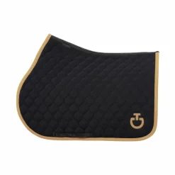 Cavalleria Toscana - Tapis de selle Circular Quilted / mocca Noir Discount