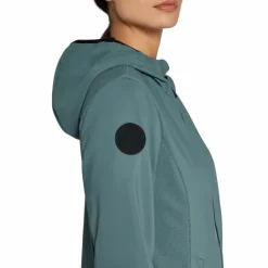 Cavalleria Toscana - Veste manches longues femme Softshell peacook green Bleu Outlet