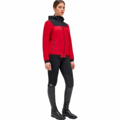 Cavalleria Toscana - Veste manches longues femme Softshell et noir Rouge Best