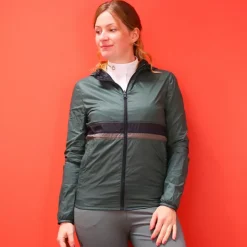 Discount Cavalleria Toscana - Veste à capuche femme légère et réversible femme / vert Marine