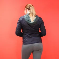 Discount Cavalleria Toscana - Veste à capuche femme légère et réversible femme / vert Marine