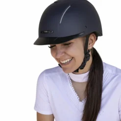 Choplin - Casque d'équitation Plume mat Noir Hot