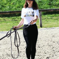Collection Equine - T-shirt manches courtes Sans Faute blanc Clearance