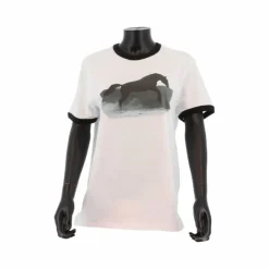 Best Collection Equine - T-shirt manches courtes Graziano blanc/ noir