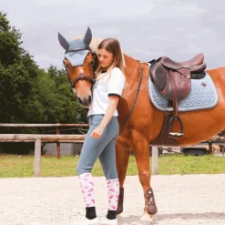 Best Collection Equine - T-shirt manches courtes Graziano blanc/ noir