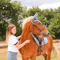 Best Collection Equine - T-shirt manches courtes Graziano blanc/ noir