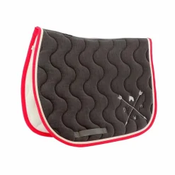 Clearance Dance With Him - Tapis de selle chiné/ blanc/ fuchsia Gris